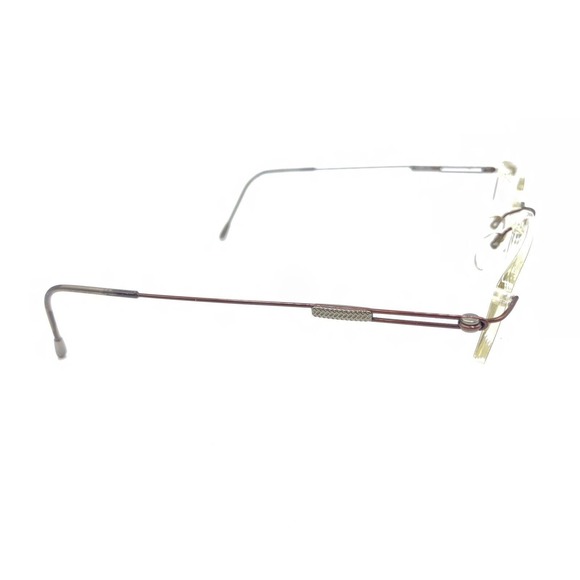 Silhouette 7663 40 6087 Titanium Brown Rimless Eyeglasses Frames 52-19 140 - Picture 4 of 13